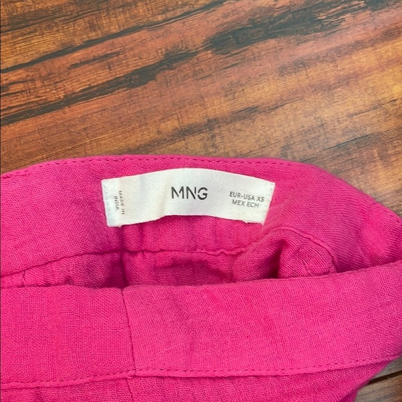 Mango Hot Pink Ruffled Wrap Mini Skirt - Picture 4 of 5